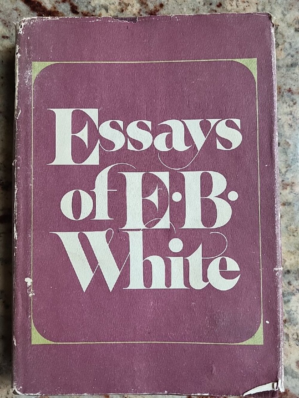 Essays of EB White Hardcover Book 1977 Antique Book